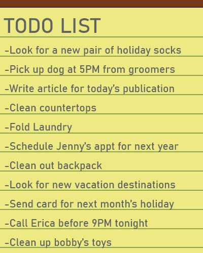 To Do List With Many Items